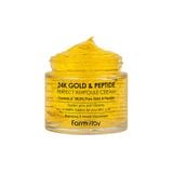  Kem dưỡng trị nếp nhăn, làm mịn da Vàng 24k Farmstay 24K Gold & Peptide Perfect Ampoule Cream 