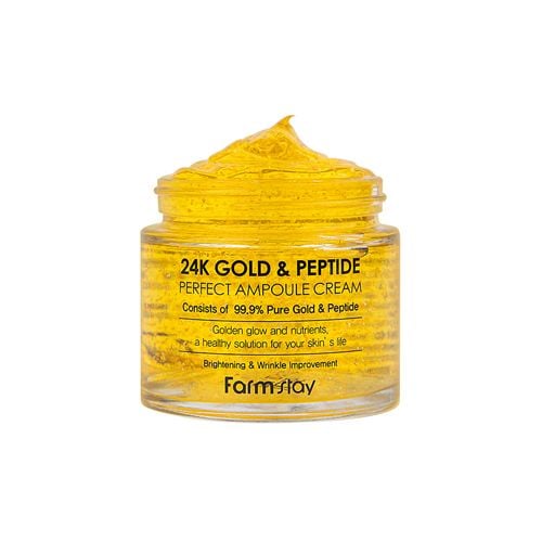  Kem dưỡng trị nếp nhăn, làm mịn da Vàng 24k Farmstay 24K Gold & Peptide Perfect Ampoule Cream 