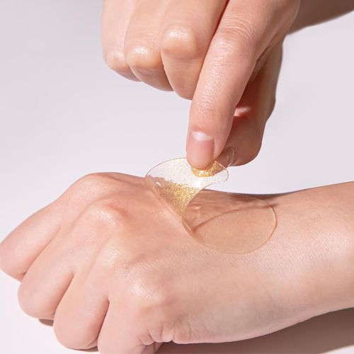  Mặt nạ mắt giảm nhăn tái tạo da Vàng 24k Farmstay 24K Gold & Peptide solution ampoule eye patch 
