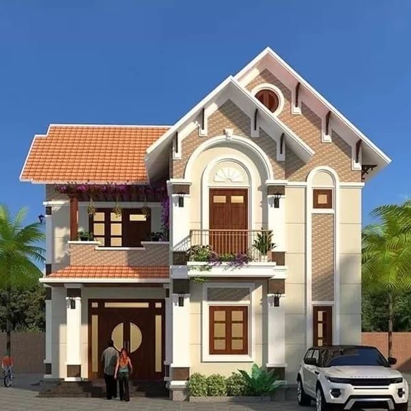  Nhà mái thái 2 tầng 