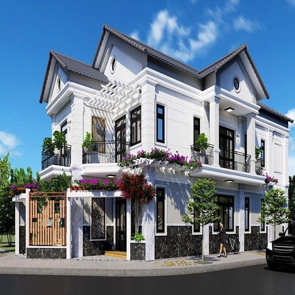  Nhà mái thái 2 tầng 
