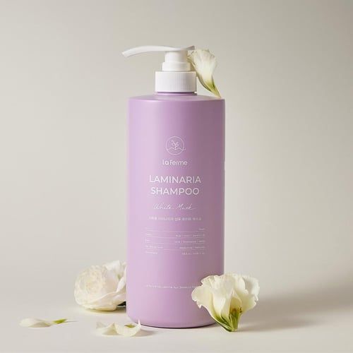  Dầu gội Xạ hương trắng phục hồi tóc khô xơ Laferme Laminaria Shampoo White Musk 1000ml 