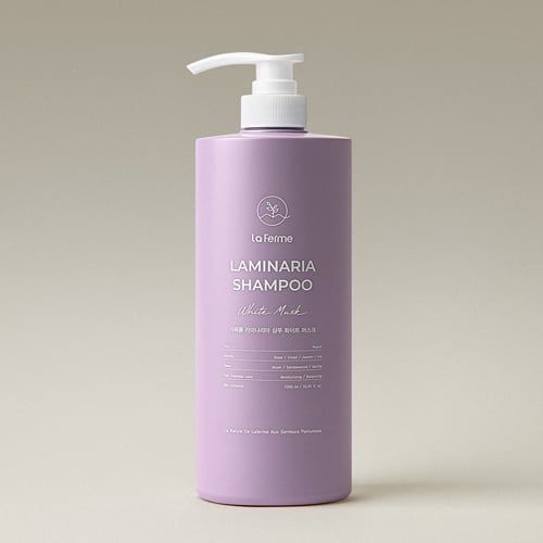  Dầu gội Xạ hương trắng phục hồi tóc khô xơ Laferme Laminaria Shampoo White Musk 1000ml 