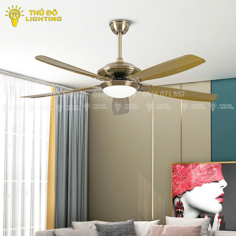 Quạt Trần Đèn 5 Cánh QT16 