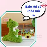  Gấu Bông Khủng Long Xanh Đeo Balo Bơ Dễ Thương 