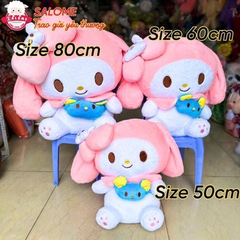  Gấu bông Kuromi Melody Cinnamorol Đeo Túi 