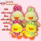  Gấu bông vịt đeo nơ má bánh bao 