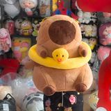  Gấu bông capybara tắm biển thú bông chuột lang nước 
