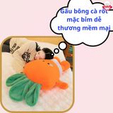  Gấu bông cà rốt mặc bỉm, thú bông carot mặc quần dễ thương 