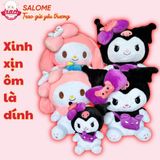  Gấu bông Kuromi Melody Cinnamorol Đeo Túi 