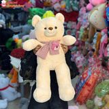  Gấu bông teddy đeo khăn gấu dâu dễ thương 