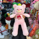  Gấu bông teddy đeo khăn gấu dâu dễ thương 