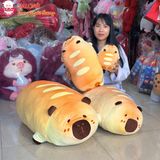 Gấu Bông Capybara Bánh Mì Nằm Dễ Thương Ôm Ngủ SALOME, Thú Bông Capybara Bánh Mì Khổng Lồ Quà Tặng 