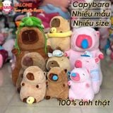  Gấu Bông Chuột Lang Nước Capybara Hồng Chảy Mũi 