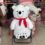  Gấu bông gấu bắc cực đeo khăn noel giáng sinh 
