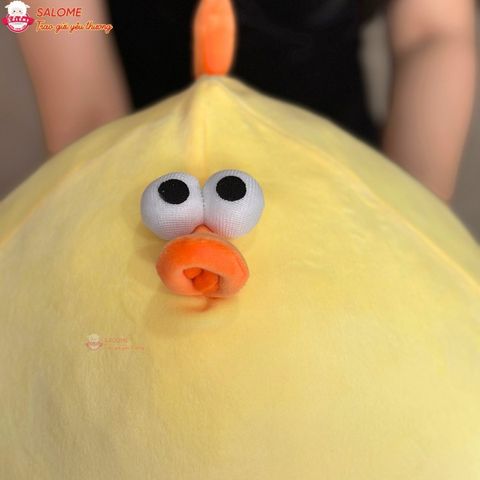  Gấu bông Gà vàng mặt thộn. Gà tròn cute 