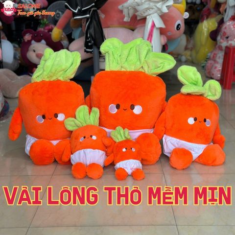  Gấu bông cà rốt mặc bỉm, thú bông carot mặc quần dễ thương 