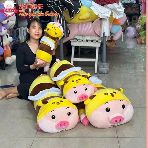  Gấu bông heo ong vàng 