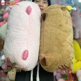  Gấu bông capybara nằm dài nón bóng chày dễ thương ôm ngủ 