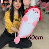  Gấu bông rái cá tai phone ôm ngủ 