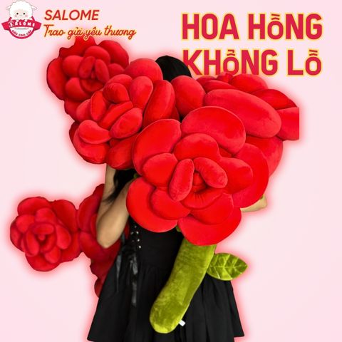 Gấu bông hoa hồng đỏ khổng lồ quà tặng 20/10