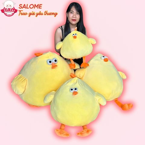 Gấu bông Gà vàng mặt thộn. Gà tròn cute 