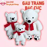  Gấu bông gấu bắc cực đeo khăn noel giáng sinh 