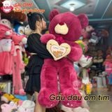  Gấu bông teddy ôm tim 