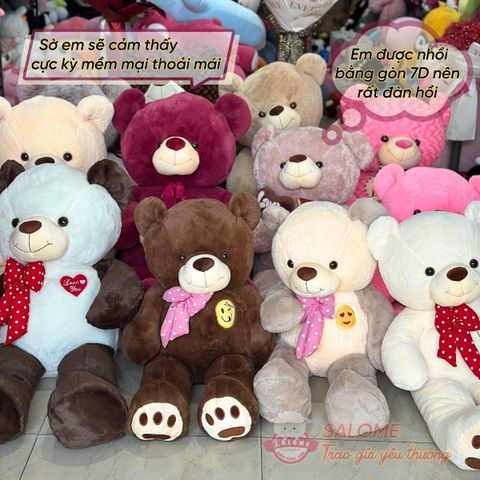  Gấu bông Teddy đủ mẫu đa dạng size 60cm tới 2m 
