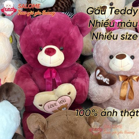 Gấu bông Teddy đủ mẫu đa dạng size 60cm tới 2m