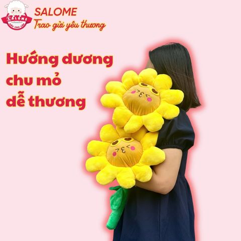 Hoa hướng dương nhồi bông mặt dễ thương