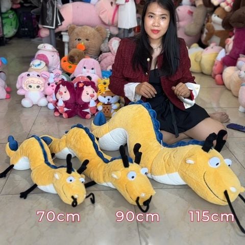  Gấu bông rồng vàng vô tri rồng hoạt hình bố rồng 