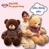  Gấu bông Teddy lông xù mì mặc áo len 