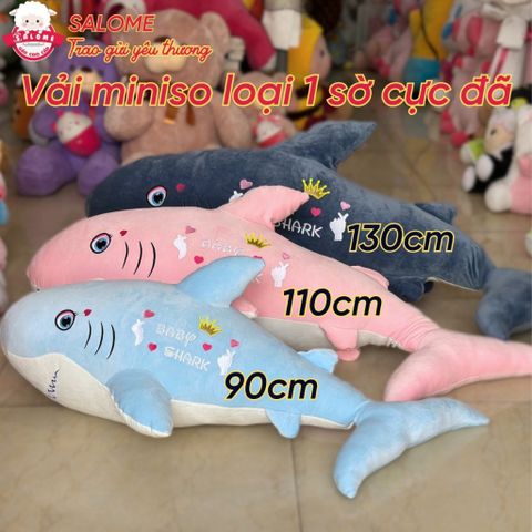  Gấu bống cá mập baby shark ôm ngủ 