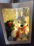  Gấu bông gấu bắc cực đeo khăn noel giáng sinh 