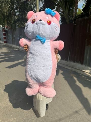  Gấu bông con mèo nơ cá ôm ngủ 