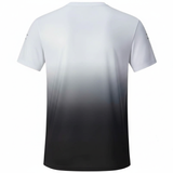  Áo thun Ombre chuyển màu xám, vải siêu nhẹ, hỗ trợ ngăn ngừa tia UV 