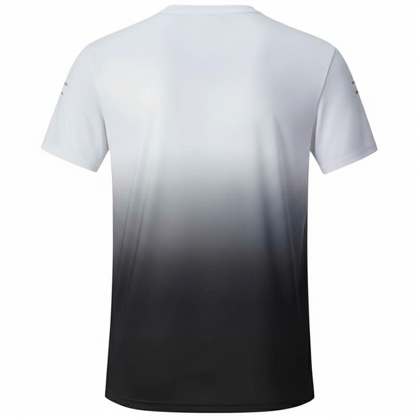  Áo thun Ombre chuyển màu xám, vải siêu nhẹ, hỗ trợ ngăn ngừa tia UV 