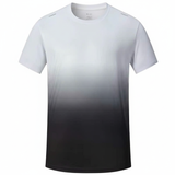  Áo thun Ombre chuyển màu đen, vải siêu nhẹ, hỗ trợ ngăn ngừa tia UV 