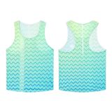  Bonding green singlet in chuyển màu, không đường may, vải siêu nhẹ, hỗ trợ ngăn ngừa tia UV-AP10 