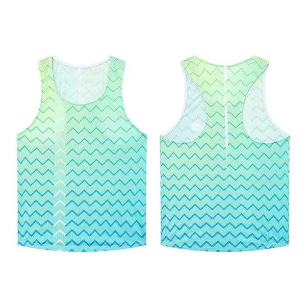  Bonding green singlet in chuyển màu, không đường may, vải siêu nhẹ, hỗ trợ ngăn ngừa tia UV-AP10 