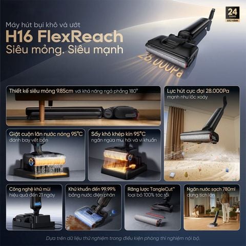  Máy hút bụi lau nhà cầm tay Dreame H16 FlexReach 