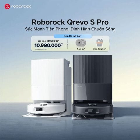  Robot hút bụi lau nhà Roborock Qrevo S Pro 