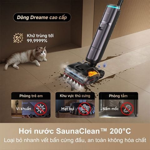  Máy hút bụi lau nhà cầm tay Dreame H16 Pro Steam 