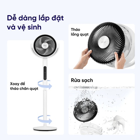  Quạt Tuần Hoàn Không Khí Levoit CirculAir 22.9cm 