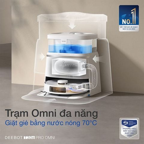  Robot hút bụi lau nhà Ecovacs Deebot T30e Pro Omni 