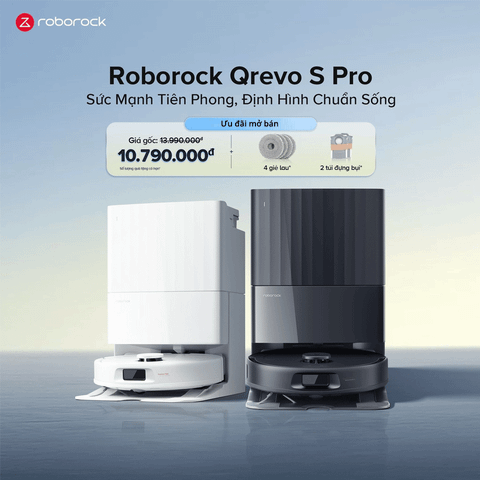  Robot hút bụi lau nhà Roborock Qrevo S Pro 