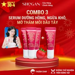 (MUA 3 TẶNG 1) Combo 3 Serum Dưỡng Hồng, Ngừa Khô, Mờ Thâm Môi Dâu Tây 6g - Dưỡng môi, Làm Mềm Môi, Giúp Môi Hồng, Son Dưỡng