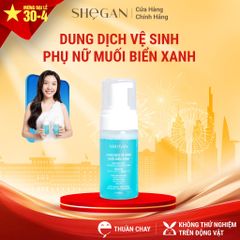 (CHE TÊN) Dung Dịch Vệ Sinh Muối Biển Xanh SHeGAN-Blue Sea Salt Intimate Cleansing Foam (100ml)