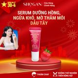  Serum Dưỡng Hồng, Ngừa Khô, Mờ Thâm Môi Dâu Tây 6g - Mềm Môi, Hồng Môi Tự Nhiên, Căng Mọng, Không Chứa Chì, Dưỡng Môi, Son Dưỡng 